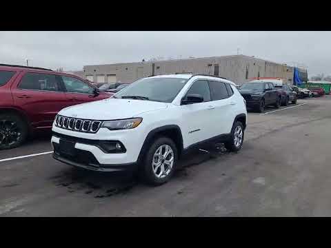 2025 Jeep Compass North 4x4 in White for sale at Finch Chrysler Dodge Jeep Ram Ltd in London, ON