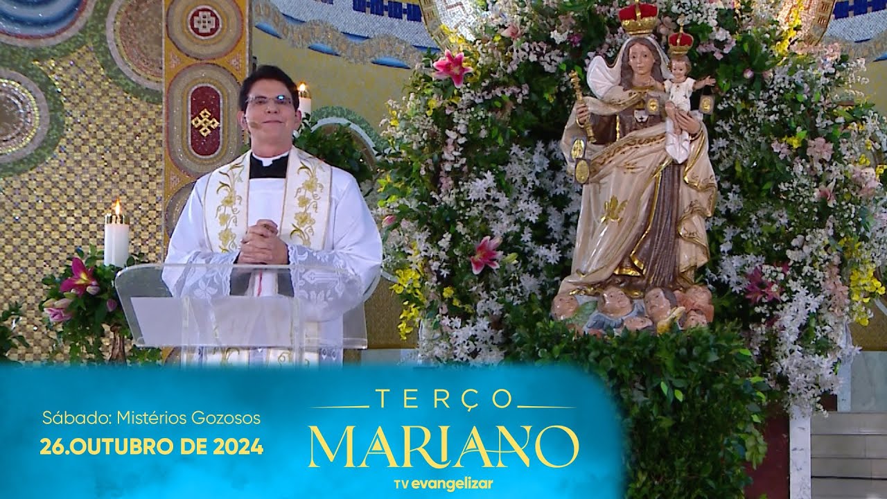 Sábado: Mistérios Gozosos | Terço Mariano com @PadreManzottiOficial | 26/10/24