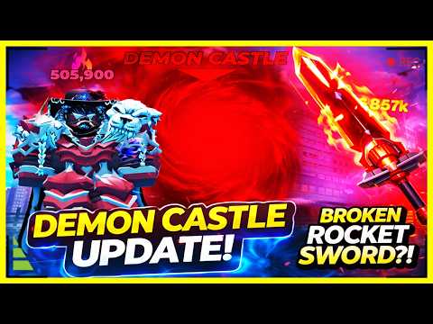 How To Infinite Demon Castle LOCATION + Rocket Sword Showcase! (Solo Hunters Update) Roblox