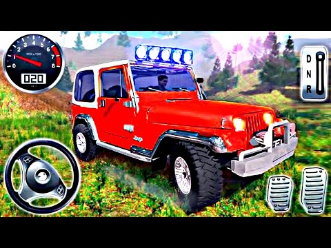 Real 4x4 SUV Jeep Hill Drive || Wheels in Mud Off-Road Driving Simulator || Unique Games