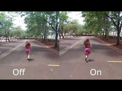 Moto g8 Plus, Video quality After Stabilization "ON" & "OFF"