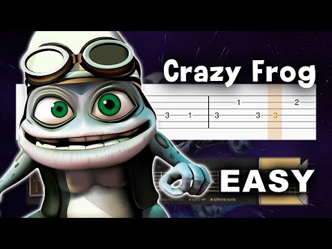 Crazy Frog - Axel F - EASY Guitar tutorial (TAB)