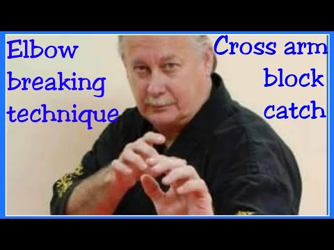 Arm breaking technique and using a cross arm block to catch by Grand Master Pat Munk Georgia Kenpo