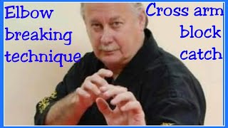Arm breaking technique and using a cross arm block to catch by Grand Master Pat Munk Georgia Kenpo