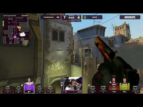 CHAOTIC ROUND MONTE VS GAMERLEGION | BLAST.TV PARIS MAJOR 2023