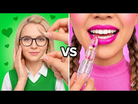 Transformação radical de tímida a popular! Truques de moda para a faculdade 💖