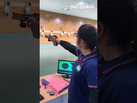 Air Pistol in Scatt shooting  #2023  #sai #pistol #shooting #ncoe #dr #rifle @issfchannel
