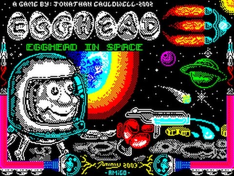 REVIEW OF EGGHEAD IN SPACE (SPECTRUM 48K/ZX VEGA, CRONOSOFT, 2003)