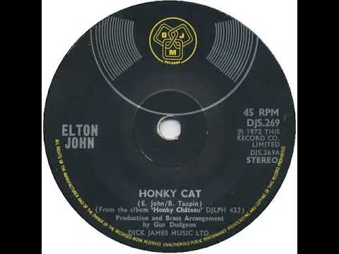 UK New Entry 1972 (171) Elton John - Honky Cat