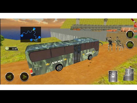 US Army Prisoner Transport:Offroad Driving Games Update - Entering Headquarters | Android Gameplay