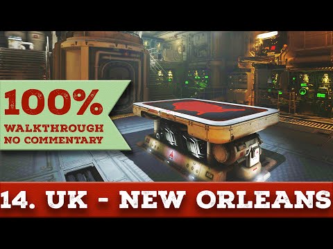 Wolfenstein 2 Walkthrough (All Collectibles,Death Incarnate) 14 UBERKOMMANDANT MISSIONS- NEW ORLEANS