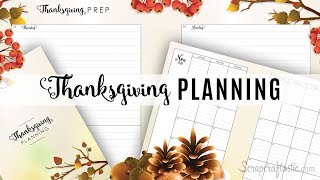 Thanksgiving Planning - Printable Planner Inserts | Scrapcraftastic