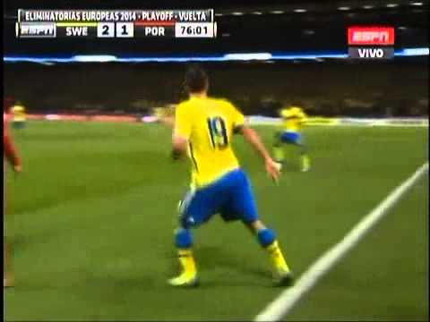 Portugal vs Suecia 3-2 Repechaje Triplete de Cristano Ronaldo 19/11/2013 (Relatos de Miguel Simon)