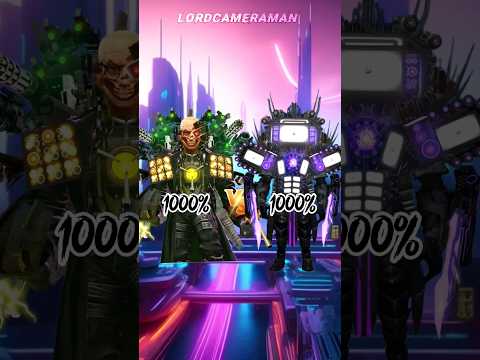 Upgraded Scientist Toilet 100% vs Upgraded Titan TV Man 100% #skibiditoilet #viral