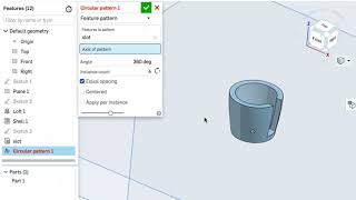 onshape - how to rotate slot cut feature