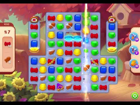 HomeScapes Level 4110 no boosters (16 moves)