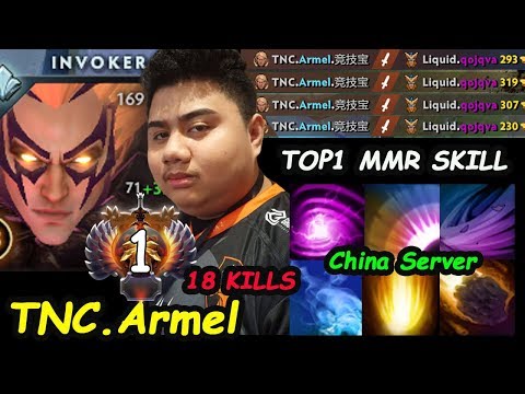 TNC.Armel [Invoker] Top1 MMR Insane Skill Combo Deleted Liquid Midlane qojqva Dota 2 pro Gameplay