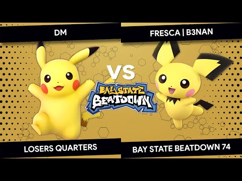 Bay State Beatdown 74 - DM (Pikachu) vs FRESCA | B3nan (Pichu) - Losers Quarters
