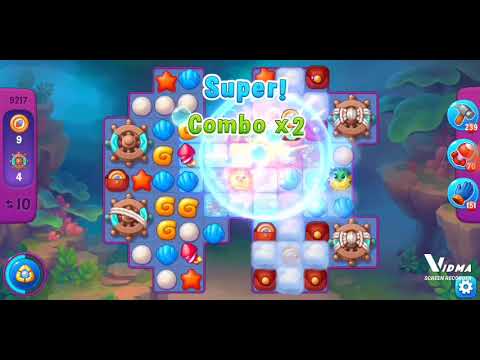 Fishdom. 9217 super hard level no boosters and diamonds. 16 moves