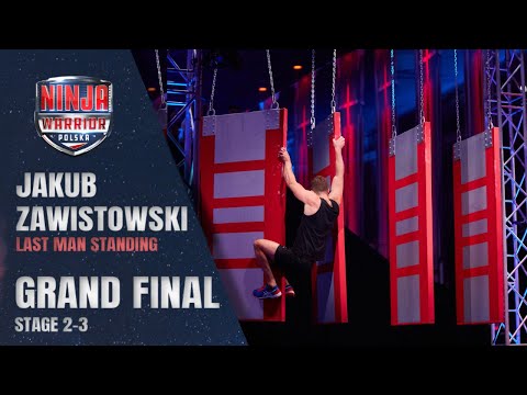 Ninja Warrior Polska - Jakub "Gładki" Zawistowski Wielki finał Etap II - LAST MAN STANDING