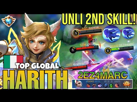 OFFLANE + UNLI STEP BACK! | TOP GLOBAL HARITH RANKED GAMEPLAY BEST BUILD IN 2021 ~ 2EZ4MARC [ MLBB ]