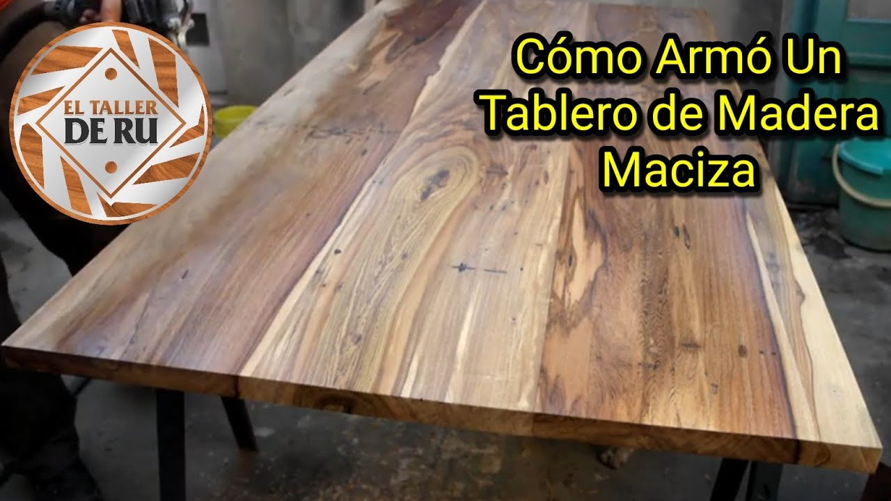 DIY Cómo Armar Tu Propio Tablero de Madera Maciza