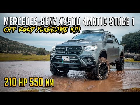 Mercedes X Class X250d 4MATIC Stage 1 / OFF-ROAD Yükseltme Kiti / Active Sound Egzoz  / Test Ettik