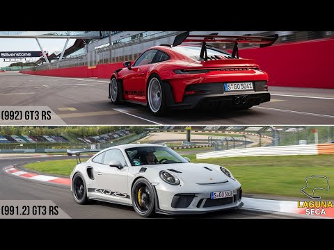 Laguna Seca. Porsche 911 (991.2) GT3 RS vs 911 (992) GT3 RS Lap Record (Comparison)