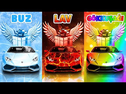 Hediyeni Seç...! Buz, Lav Veya Gökkuşağı ❄🔥🌈 Ne Kadar Şanslısın? 😱 Bir Buton Seç!