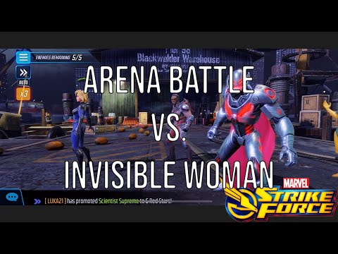 Arena Match Compilation Against Invisible Woman - Marvel Strike Force