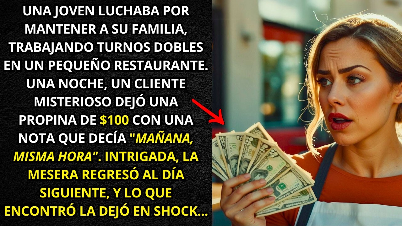 LA MESERA POBRE TRABAJABA TURNOS DOBLE PARA MANTENER A SU FAMILIA, HASTA QUE UN DÍA RECIBE UNA NOTA