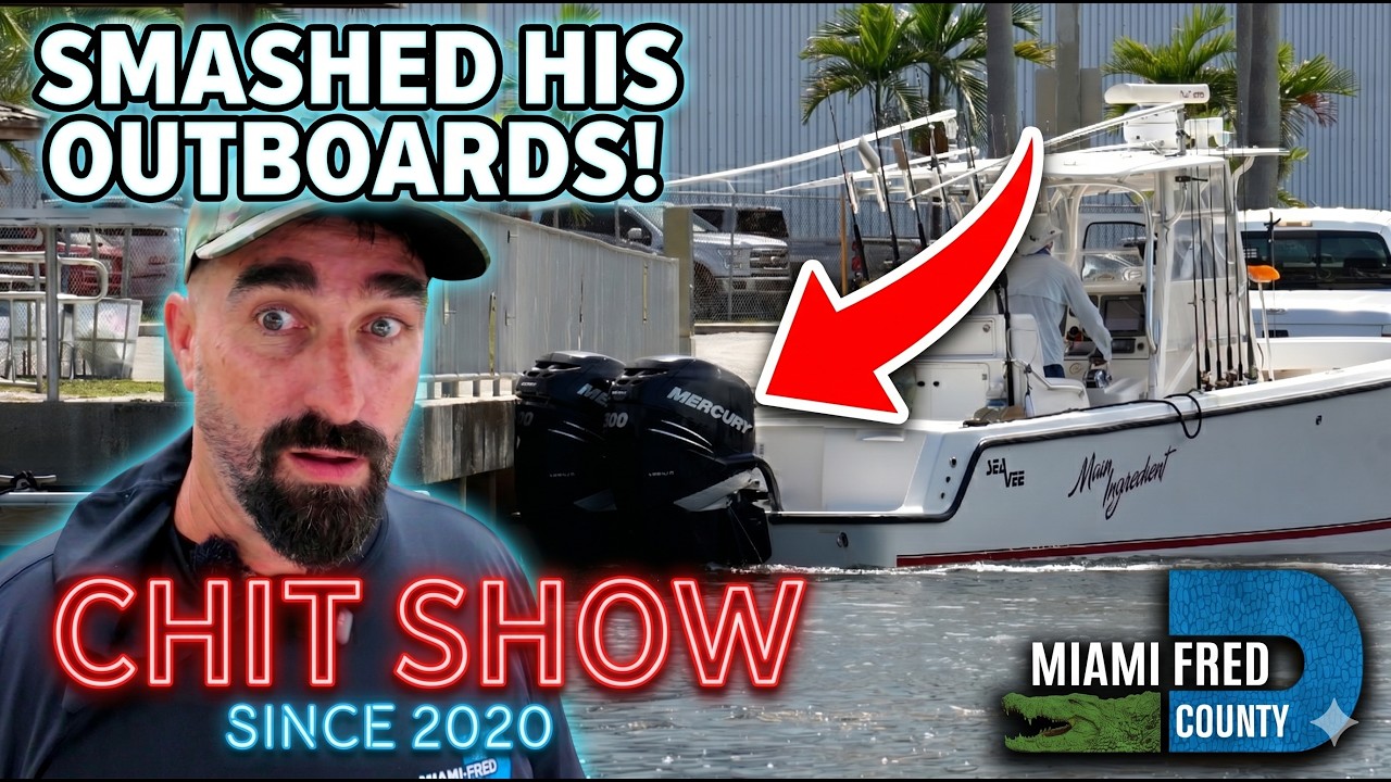 Dock 2 Boaters 0 ! Captain Crunching the Marina Walls ! (Chit Show)