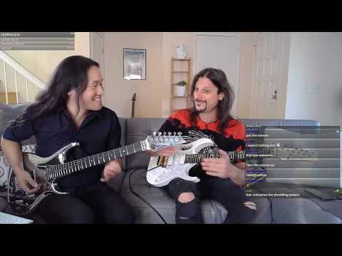 [DragonForce] Herman Li & [Angra] Rafael Bittencourt - Cry Thunder Warm Up Jam