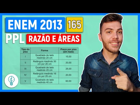 🛑165 Enem 2013 PPL - RAZÃO E ÁREAS - Em uma casa, há um espaço retangular medindo 4 m por 6 m, onde