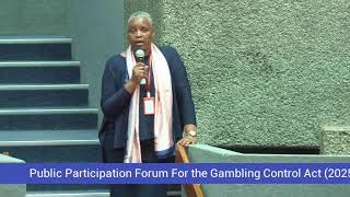 Public Participation Forum For the Gambling Control Act (2025) Regulations