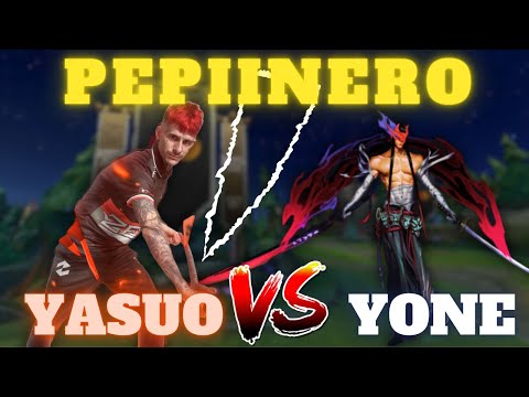 PEPIINERO JUGANDO el MATCHUP MAS BONITO en MEDIO YASUO vs YONE 🔥DUELO de SAMURAIS!