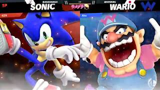 【ウメブラSP4】ルーザーズセミファイナル　あばだんご（ワリオ） VS Ken（ソニック）【スマブラSP】Abadango VS Ken