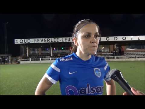 20170414 Interview met Riete Loos na de wedstrijd OHL   KRC Genk Ladies gespeeld in de Super League