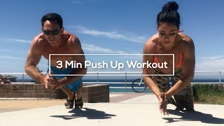 3 Minute Home Push Up Workout | Mix including: Plyo, diamond, wide grip