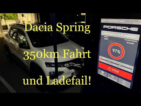 #2 Dacia Spring 350km 1. Fahrt mit Ladefail / Facelift Modell 2023