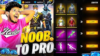 FREE FIRE NOOB TO ULTRA PRO CHALLENGE IN MOST EXPENSIVE SERVER -GARENA FREE FIRE