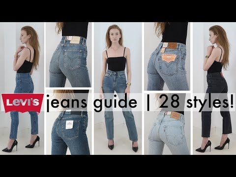 The ultimate try-on guide to women's Levi's jeans | EVERY STYLE! | 2018
