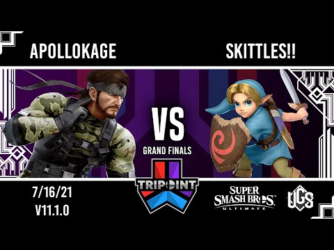 Tripoint Smash 105 - Grand Finals - ApolloKage(Snake) Vs. SKITTLES!!(Young Link)