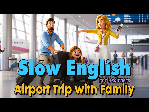 Going to the Airport with Family | Easy English Listening Practice Story (A2 Level)