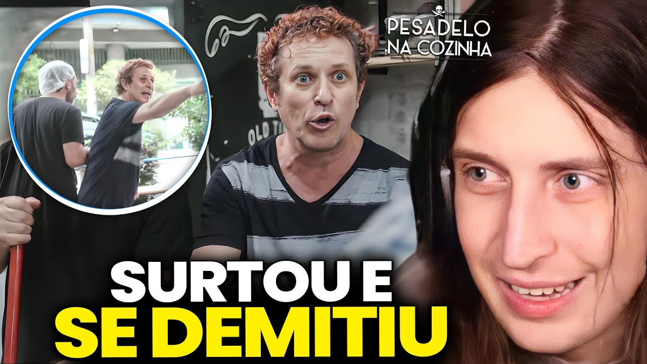 Funcionário SE DEMITE ao vivo após XINGAR JACQUIN no restaurante -React Pesadelo na cozinha Monalisa