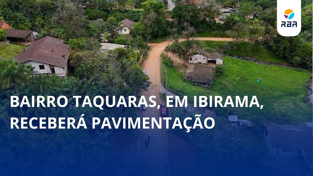 Bairro Taquaras, em Ibirama, receberá pavimentação