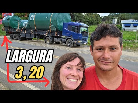 CARGA COM EXCESSO DE LARGURA E DE ALTURA 😲 | LAMBARI MG X PEDERNEIRAS SP