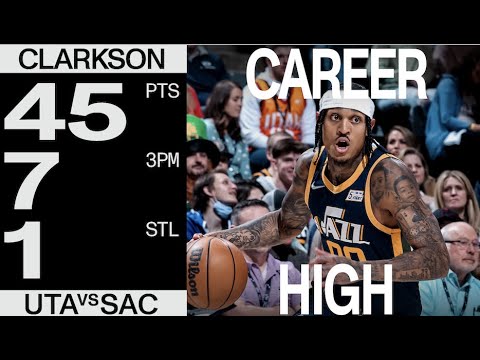 Jordan Clarkson goes for 45 POINTS!?!?! | UTAH JAZZ