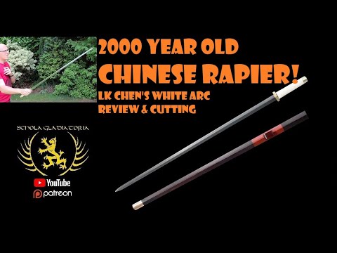 The Chinese Military Rapier! The LK Chen 'White Arc' Jian Review & Cutting Test
