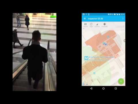 IndoorAtlas SDK 2.3 in shopping centre Kamppi, Helsinki